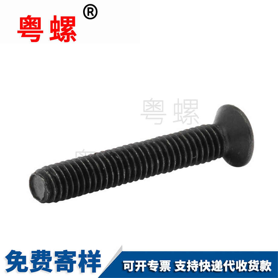 生產(chǎn)黑色十字文山沉頭螺絲