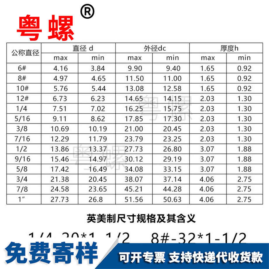 西安英制西安平墊圈