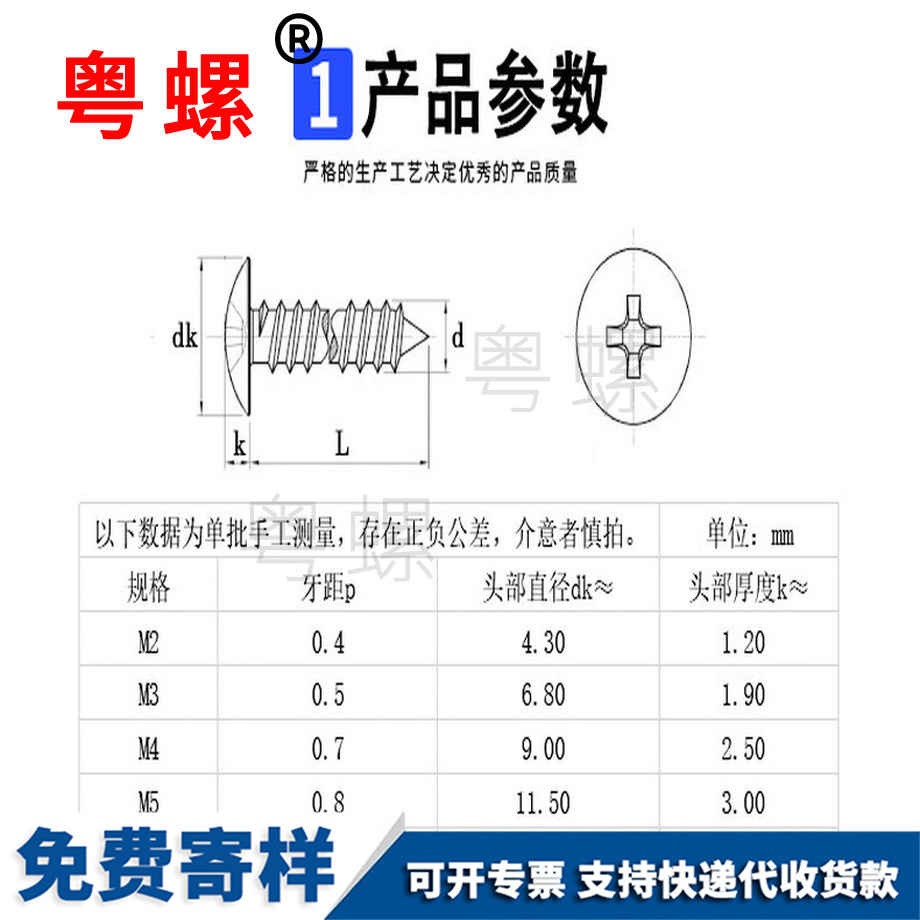 批發(fā)鍍鎳十字怒江怒江大扁頭怒江自攻螺絲