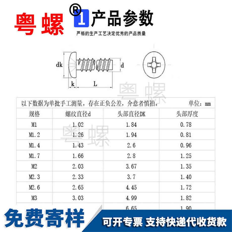 加工鍍鎳圓頭十字昌都小螺絲